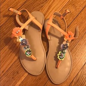 Crewcuts Girls sherbet flowered sandals